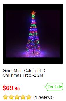 Giant Multi-Colour LED Christmas Tree
