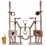 Cat Tree 244cm Multi Level Gym Play Centre with Hammock - Plush Material