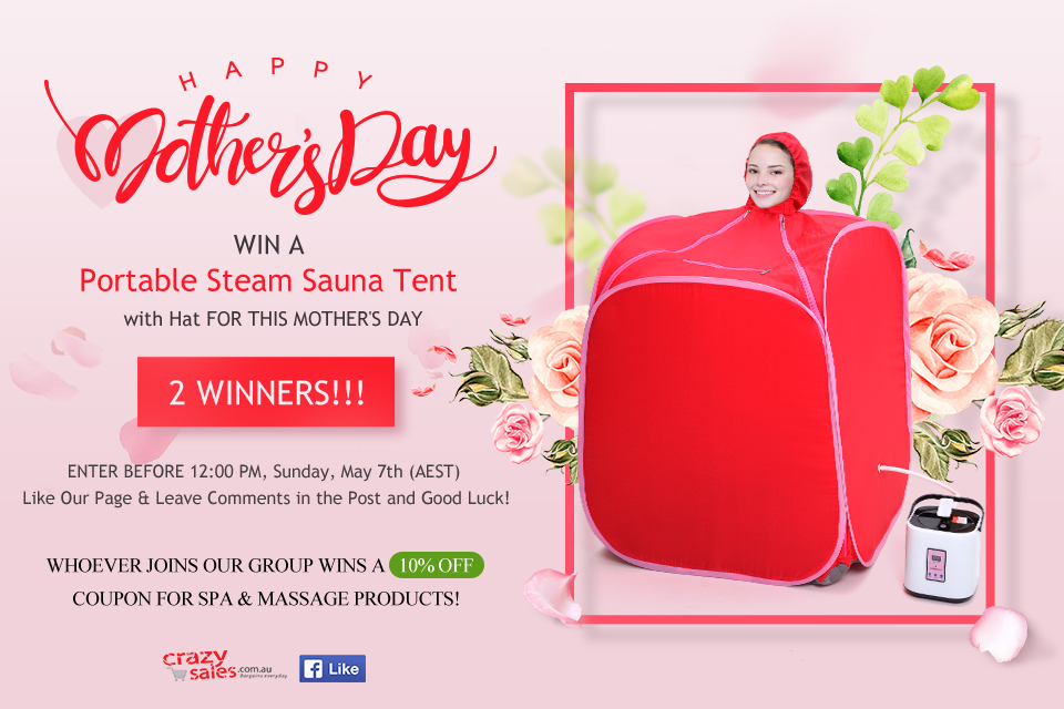 Mother’s Day Sauna Tent Giveaway Terms and Conditions